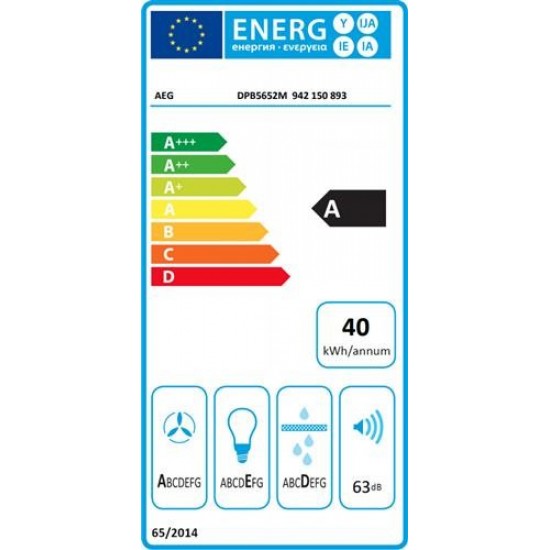 AEG DPB5652M Απορροφητήρας Συρόμενος (60cm) Inox