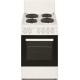 Arielli C-5060FL Κουζίνα 43lt με Εμαγιέ Εστίες, Πλατος 50εκ., Λευκή,5 τρόπους ψησίματος,85 cm x 50 cm x 60