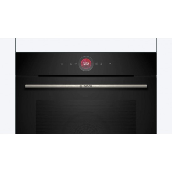 Bosch HBG7541B1 Φούρνος ,  Air Fry και Home Connect , 71lt Μαύρος , 14 τρόποι λειτουργίας, Eco Clean Direct full:Easy Clean®, SoftClose, SoftOpen,HomeConnect,Βοηθός φούρνου με φωνητικό έλεγχο.