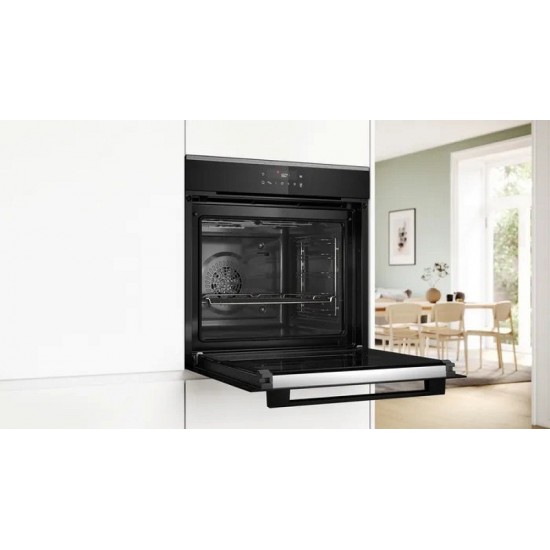 Bosch HBA272BB3 Φούρνος 71lt ,A+ ,Πυρόλυση ,Air Fry & Grill  ,Χρώμα  Μαύρο