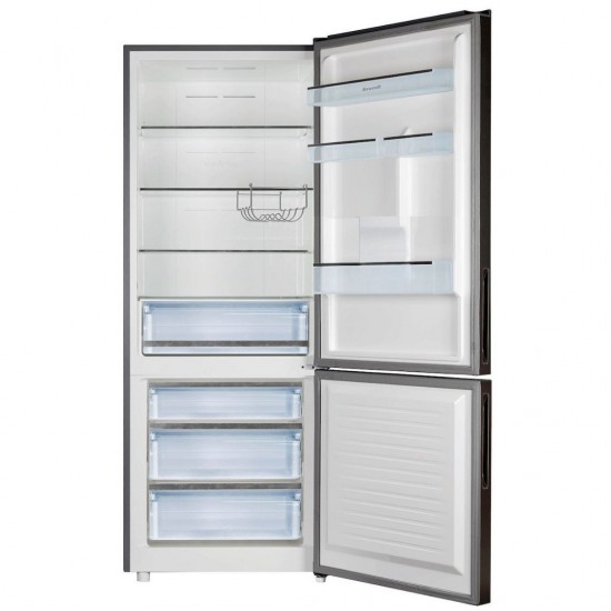 Brandt BFC8570NX Ψυγειοκαταψύκτης Υ185.5xΠ70.3xΒ70.3εκ.Inox Look ,XXL Πλάτος,Full no frost    ✓ Οθόνη LCD  ✓ Fast frost, smart eco,  vacation ✓ 442 lt  ✓  ✓ Inox look