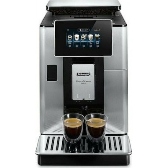 Delonghi PrimaDonna Soul ECAM610.75.MB Αυτόματη Μηχανή Espresso 1450W Πίεσης 19bar με Μύλο και Wi-Fi