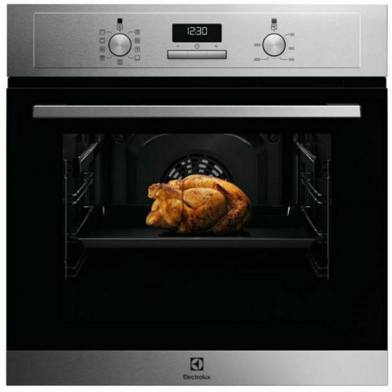 Electrolux EOF3H50BX Φούρνος 65lt Γκρι  , Τρόποι Ψησίματος 8,Βυθιζόμενοι