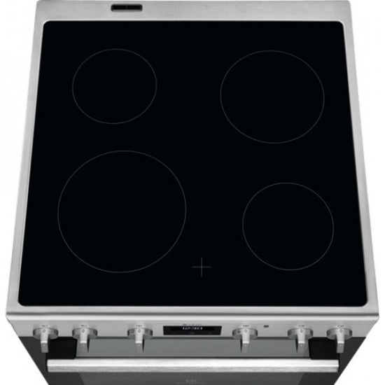 Electrolux LKR64021AX Κεραμική Κουζίνα ΙΝΟΧ,Surround Cook 73 ltr,Λειτουργίες Φούρνου 7 