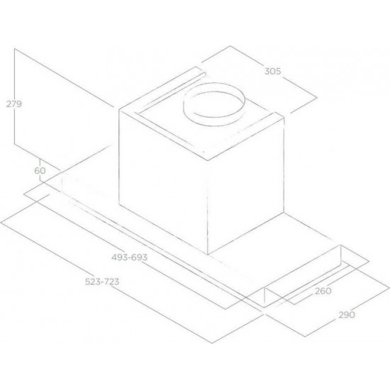 Elica Hidden 2.0 IX/A/90 Μηχανισμός Απορρόφησης 90cm Inox,700 m3/h