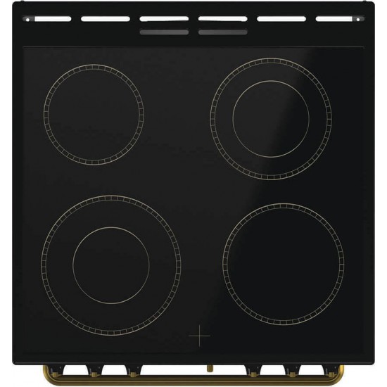 Gorenje GECS6B70CLB Κουζίνα 71lt με Κεραμικές Εστίες Π60cm Μαύρη 5201217188184,Σύστημα Υδρόλυσης