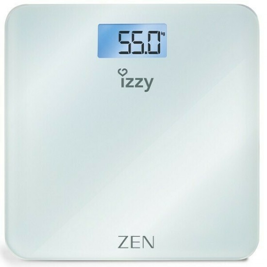 Izzy Zen IZ-7008 Ψηφιακή Ζυγαριά σε Λευκό χρώμα,Ζυγίζει έως 180 κιλά