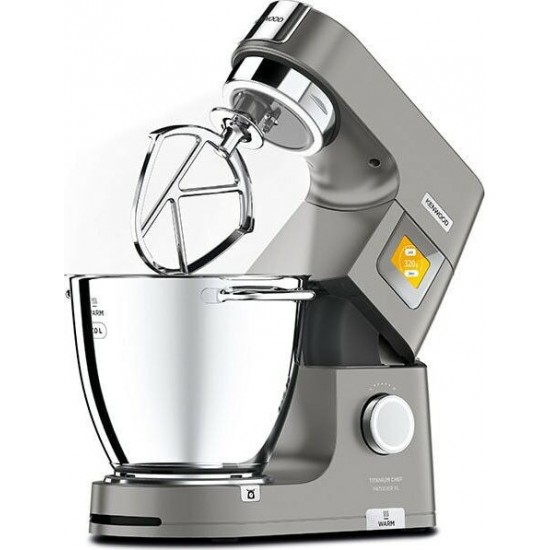 Kenwood Titanium Chef Patissier XL KWL90.004SI Κουζινομηχανή 1400W με Ανοξείδωτο Κάδο 7lt  