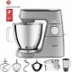 Kenwood Titanium Chef Baker XL KVL85.124SI Κουζινομηχανή 1200W με Ανοξείδωτο Κάδο (7lt)