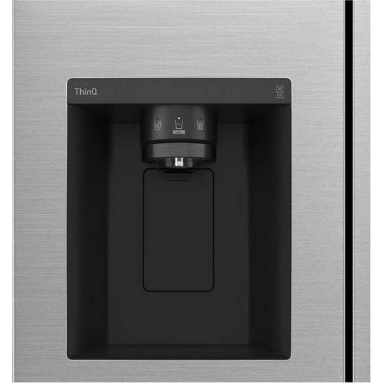 LG GSLV51PZXM Ψυγείο Ντουλάπα inox,635lt Total NoFrost Υψ179xΠλ91.3xΒαθ73.5εκ.,Eσωτερικό παγούρι,Παροχή νερού ,Smart Inverter Compressor™