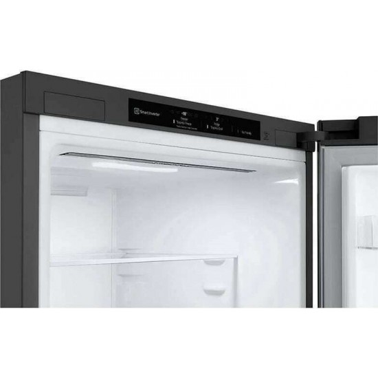 LG GBP61DSPGN Ψυγειοκαταψύκτης (341lt) NoFrost Inox,DoorCooling+™, Υ186xΠ59.5xΒ68.2εκ.LG Smart Inverter Compressor™,Smart Diagnosis,NFC