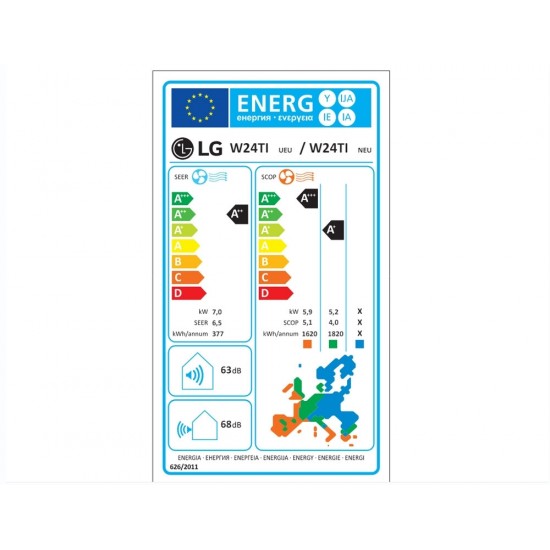 LG Libero W24TI-NEU/UEU Κλιματιστικό Inverter 24.000 BTU A++/A+++,R-32 • Fast Cooling & Heating • Smart Diagnosis • Auto Cleaning