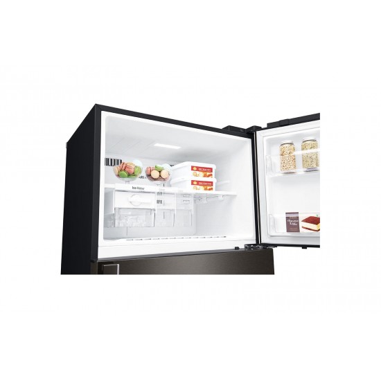 LG GTF744BLPZD Ψυγειοκαταψύκτης (509lt) Inox Glossy Black μαυρο ,(υψ180xπλ78xβαθ73)inverter, Total No Frost ,Door Cooling A++ 