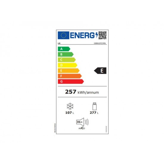 LG GBB62PZJMN Ψυγειοκαταψύκτης (384lt) Inox NoFrost ,(υψ203xπλ59.5xβ68.2)MDAFreshZone, DoorCooling, LINEAR Cooling