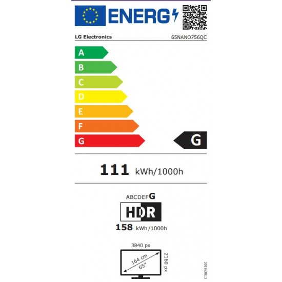 LG 65NANO756QC Τηλεόραση Smart 65" 4K UHD LED HDR