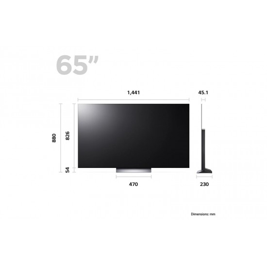 LG OLED65C36LC Smart Τηλεόραση 65" 4K UHD OLED Evo HDR