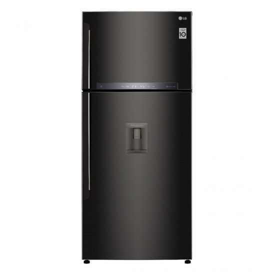 LG GTF744BLPZD Ψυγειοκαταψύκτης (509lt) Inox Glossy Black μαυρο ,(υψ180xπλ78xβαθ73)inverter, Total No Frost ,Door Cooling A++ 