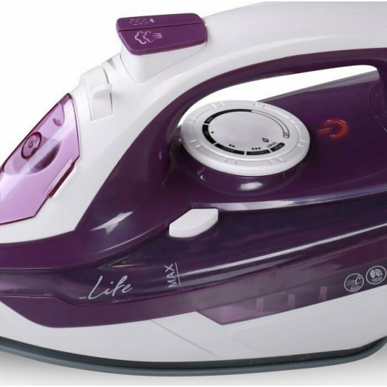 Life SI-100 Silky Purple Σίδερο Ατμού (320ml) 2400W