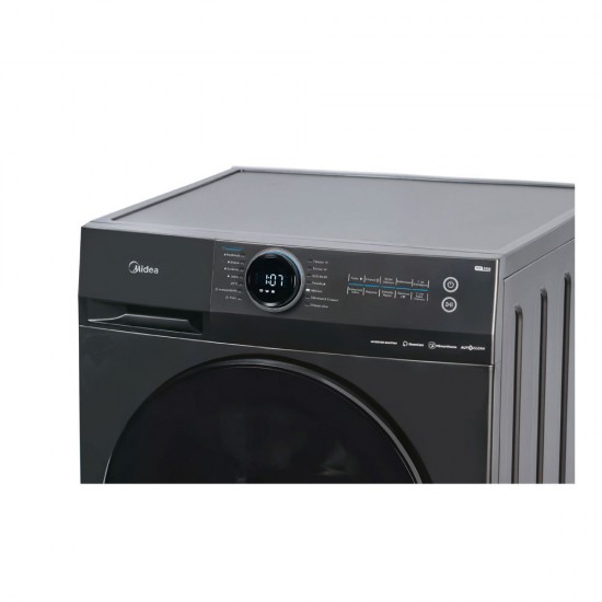 Midea MF200W90WB/T-GR Πλυντήριο Ρούχων 9kg 1400 Στροφών WiFi,Titanium Μεταλλικό , BDC Inverter Quattro Μοτέρ με 10 Χρόνια Εγγύηση (Brushless DC),Τεχνολογία Health Guard (Steam Care μέχρι 99% αποστείρωση, Allergy Care & Auto Clean)