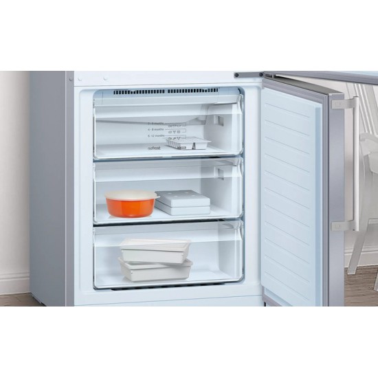 Pitsos PKNB49XIEP Ψυγειοκαταψύκτης 466Lt Full NoFrost,Inox Antifinger, Υ203xΠ70xΒ67εκ. Α++