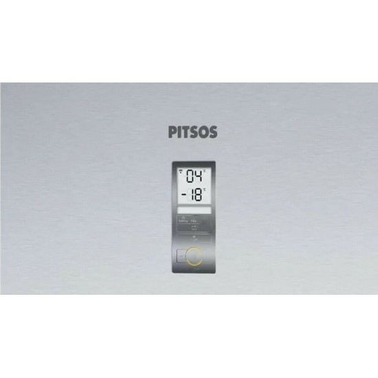 Pitsos PKNB49XIEP Ψυγειοκαταψύκτης 466Lt Full NoFrost,Inox Antifinger, Υ203xΠ70xΒ67εκ. Α++