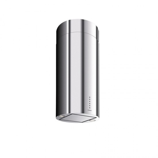 Pyramis Elegant Cilindrico Απορροφητήρας Νησίδα (43cm) Inox (065018601)