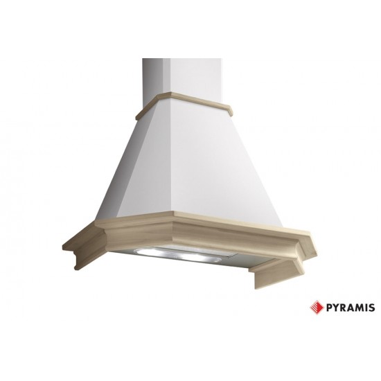 Pyramis Classic Απορροφητήρας Καμινάδα Ρουστικ (60cm) White (065018001)