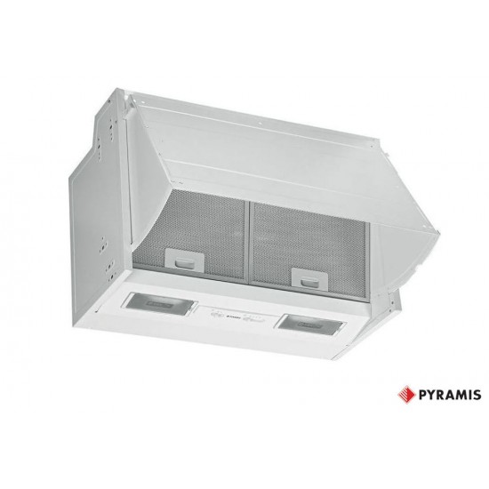 Pyramis Turbo Απορροφητήρας Πτυσσόμενος (60cm) White (065023701)