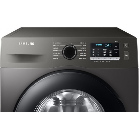 Samsung WW90TA046AX Πλυντήριο Ρούχων 9kg με Ατμό 1400 Στροφών Γκρι  