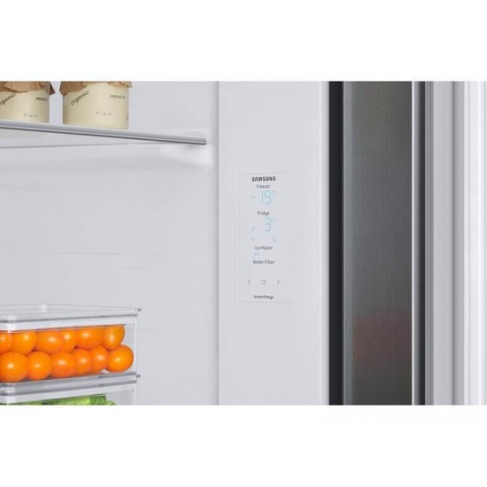 Samsung RS68CG885DS9/EF Ψυγείο Ντουλάπα NoFrost,634 lt, Υ178xΠ91.2xΒ71.6εκ. Inox,Εσωτερική Παγομηχανή,smartThings Home Care,Precise Cooling