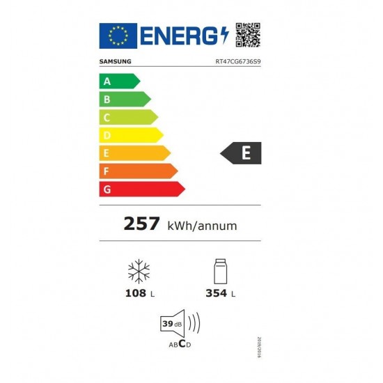 Samsung RT47CG6736S9 Ψυγείο Δίπορτο NoFrost ΙΝΟΧ ,Υ182.5xΠ70xΒ71.7εκ. ,462 λιτ.All Around Cooling,Wi-Fi (SmartThings),Optimal Fresh+,Digital Inverter συμπιεστής (20 χρόνια εγγύηση)