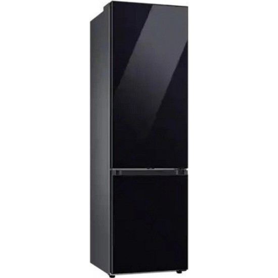 Samsung RB38A6B2E22/EF Bespoke Black Glass, Ψυγειοκαταψύκτης,Digital Inverter, SpaceMax,(390lt) ,all-around cooling,NoFrost Υ203xΠ59.5xΒ65.8εκ.