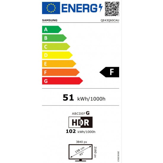 Samsung QE43Q60C Τηλεόραση Smart 43" 4K UHD QLED HDR