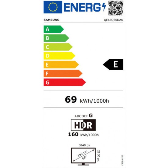 Samsung QE65Q60DAUXXH Smart Τηλεόραση 65" 4K UHD QLED HDR