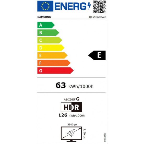 Samsung QE55Q60DAUXXH Smart Τηλεόραση 55" 4K UHD QLED HDR