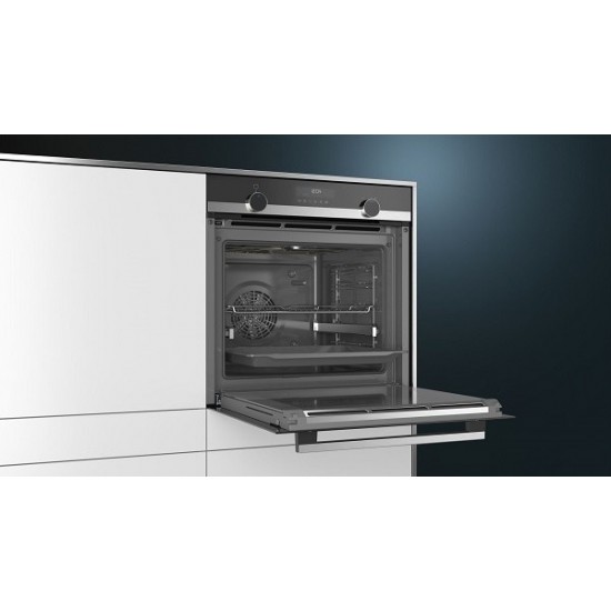 Siemens HB578A0S6 Φούρνος,activeClean - Πυρόλυση, Inox (71lt) A (59.4cm),HomeConnect,3D hotAir Plus