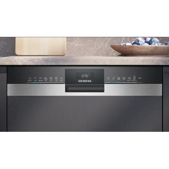 Siemens iQ300 SN53ES27VE Εντοιχιζόμενο Πλυντήριο Πιάτων 59.8cm για 14 Σερβίτσια Μαύρο με Wi-Fi,τρίτο συρτάρι,autoOpen dry 