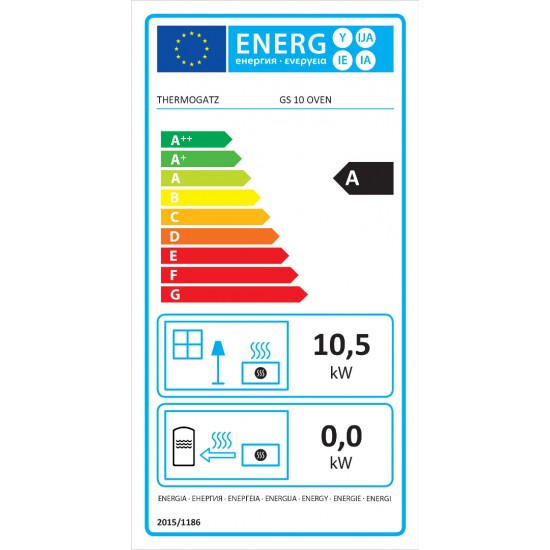 Thermogatz GS 10 Oven, Ξυλόσομπα από Ατσάλι με Φούρνο,10kW