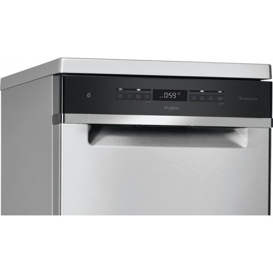 Whirlpool WSFO 3034 PFX Πλυντήριο Πιάτων (45cm) 10 Σερβίτσιων Inox ,Πτυσσόμενο 3ο καλάθι,Προγράμματα 8,Τεχνολογία 6ης αίσθησης