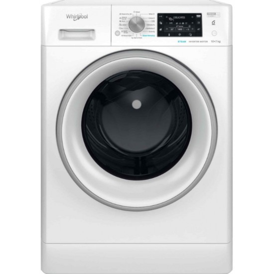 Whirlpool FFWDD 1076258 SV EE Πλυντήριο-Στεγνωτήριο Ρούχων 10kg/7kg Ατμού 1600 Στροφές