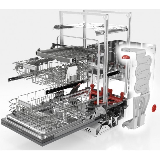 Whirlpool WBC 3C34 PF X Εντοιχιζόμενο Πλυντήριο Πιάτων (60cm) Α++,14 Σερβίτσιων Inox,NaturalDry,6ης αίσθησης,Power clean,Προγρ.8, 3ο καλάθι