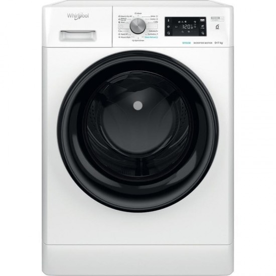 Whirlpool FFWDB 976258 BV EE Πλυντήριο-Στεγνωτήριο Ρούχων 9kg/7kg Ατμού 1600 Στροφές,Inverter,SteamCare,SoftMove