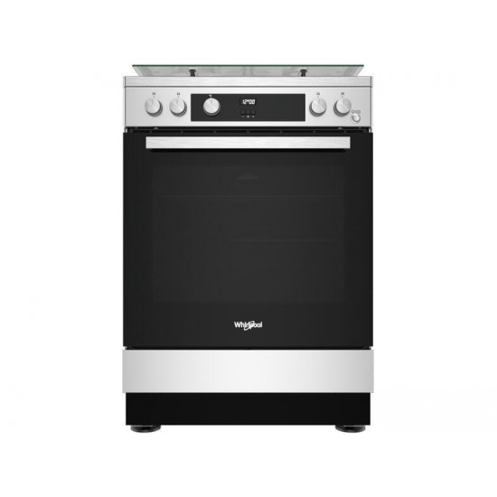 Whirlpool WS67G1CMX Κουζίνα Αερίου  (71lt) Inox 60cm