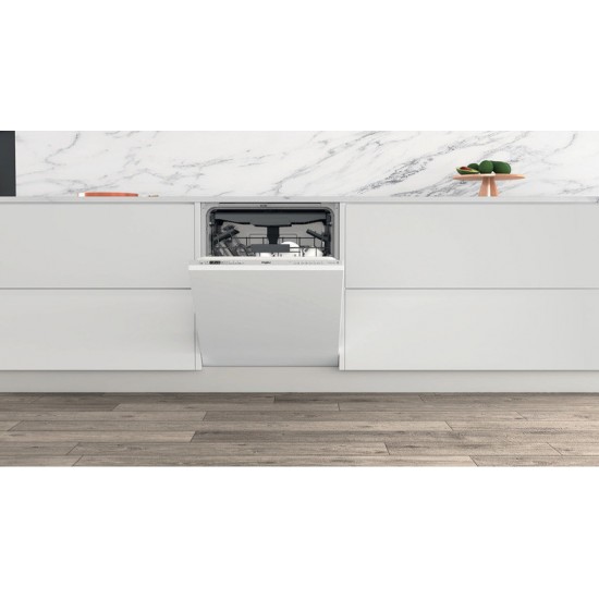 Whirlpool WIC 3C33 PFE Εντοιχιζόμενο Πλυντήριο Πιάτων,Α++ (60cm) 14 Σερβίτσιων Inox,Προγράμματα 8,NaturalDry:,Τρίτο επίπεδο φόρτωσης:MultiZone wash 3