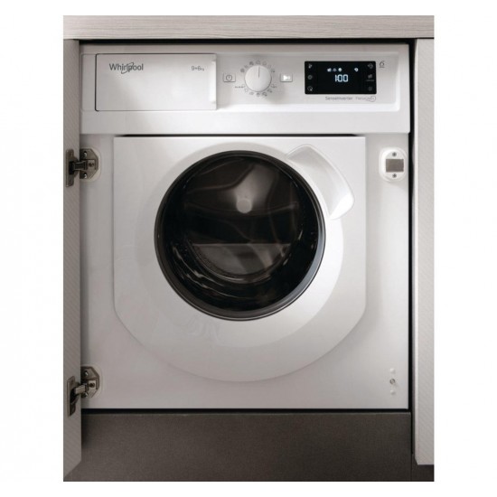 Whirlpool BIWDWG961484 EU Εντοιχιζόμενο Πλυντήριο-Στεγνωτήριο (9/6Kg) 1400rpm Α+++