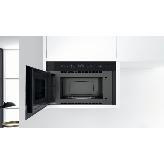 Whirlpool W7 MN840 Εντοιχιζόμενος Φούρνος Μικροκυμάτων με Grill 22lt Inox .Crisp Grill – W Collection