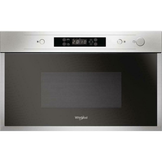 Whirlpool AMW 440/IX Εντοιχιζόμενος Φούρνος Μικροκυμάτων 22lt Μαύρος