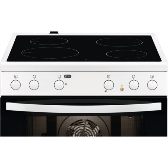 Zanussi ZCV 65030WA Κουζίνα (72lt) με Εστίες Κεραμικές (60cm) Λευκή A