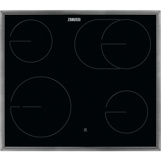 Zanussi ZHDN670X Εστίες  Κεραμικές (57.6cm)Συνδυαζόμενη κεραμική εστία