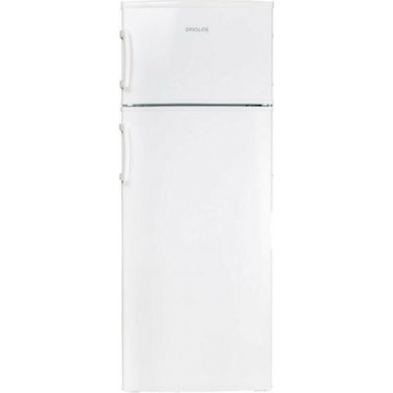 Davoline RF 220 NE Ψυγείο Δίπορτο (206lt) Λευκό (Υ143xΠ54.5xΒ55.5εκ.) 
